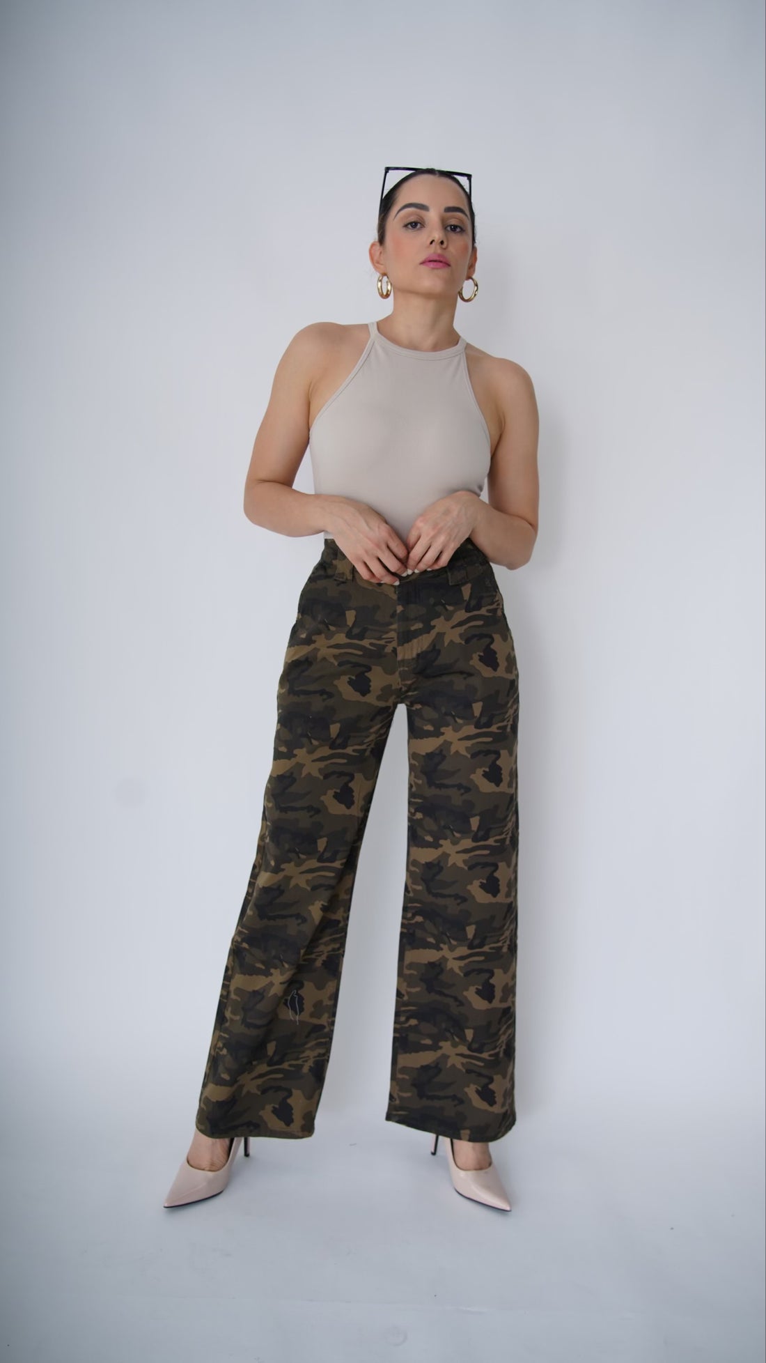 The Olive Camo Cargo Pants