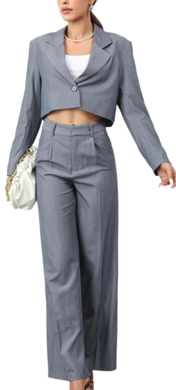 The Cropped Blazer Set