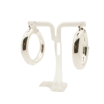 The Silver Thick Hoop