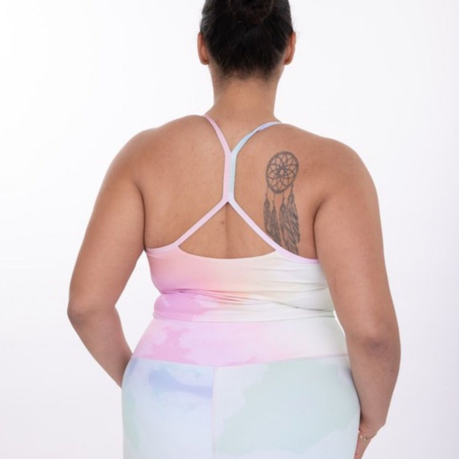 The Curvy Rainbow Cloud Active Cami Top
