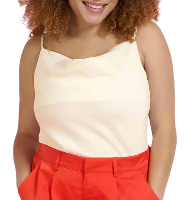 The Satin Cowl Neck Cami