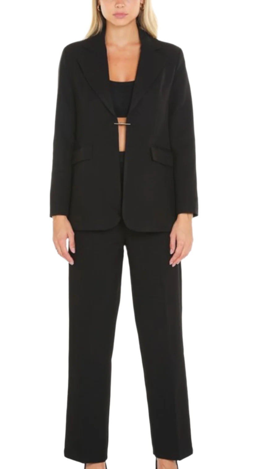 The Camel Tailored Blazer Set Black