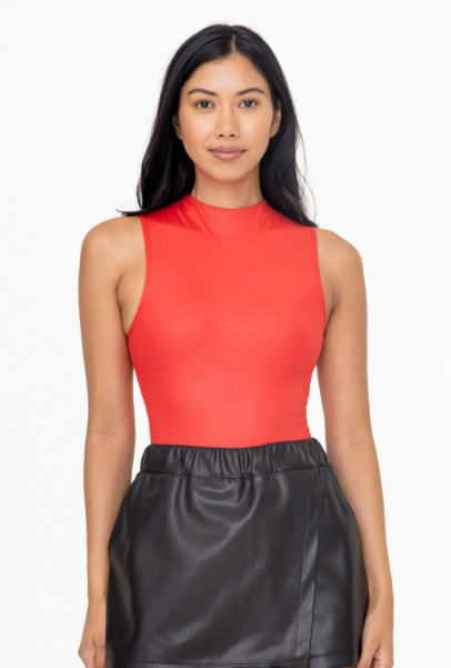 The Sleeveless Mock Neck Bodysuit