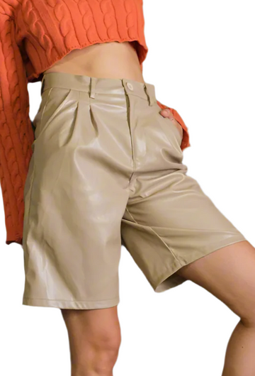 The Mariana Faux Leather Shorts