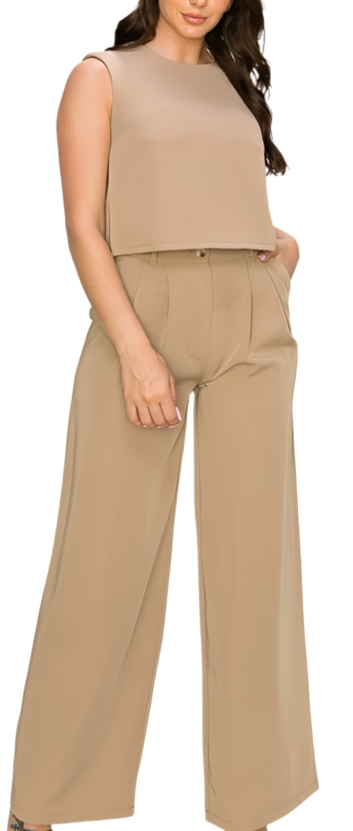 The Camila Beige Set