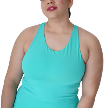 The Curvy Emerald Active Top