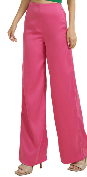 The Satin High Waisted Dressy Pants