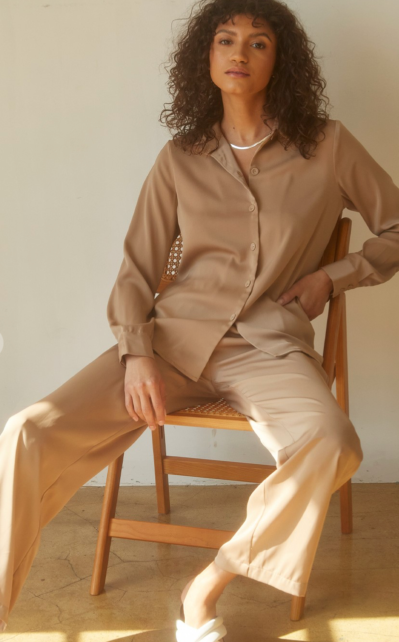 The Zoe Satin Set