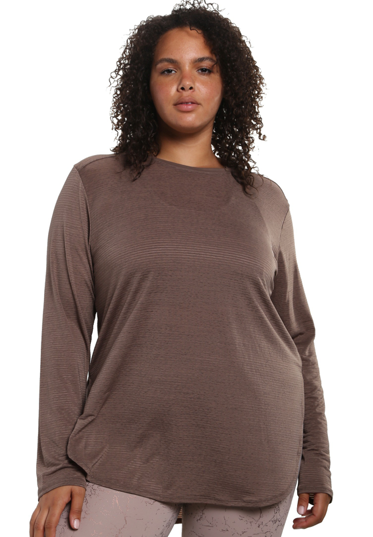 Curvy Ribbed Active Top