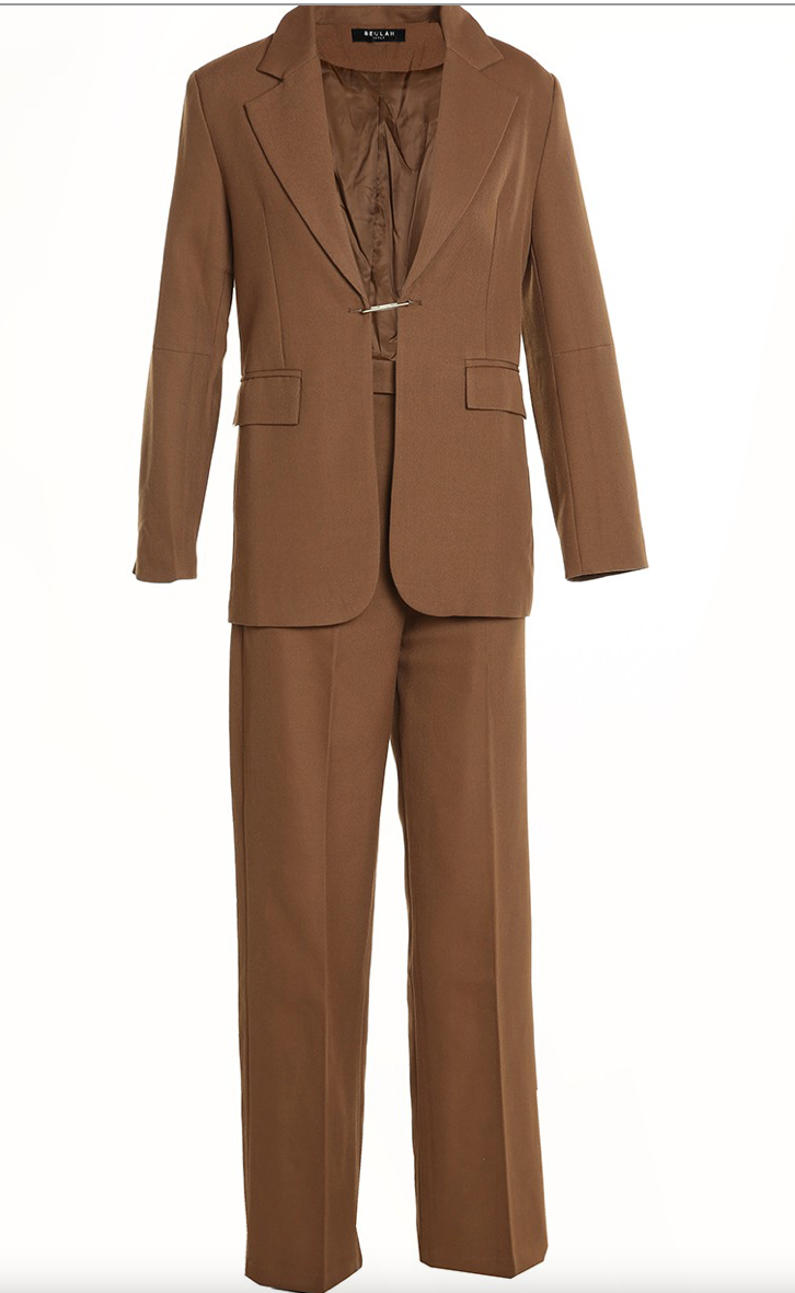 The Camel Tailored Blazer Set Brown