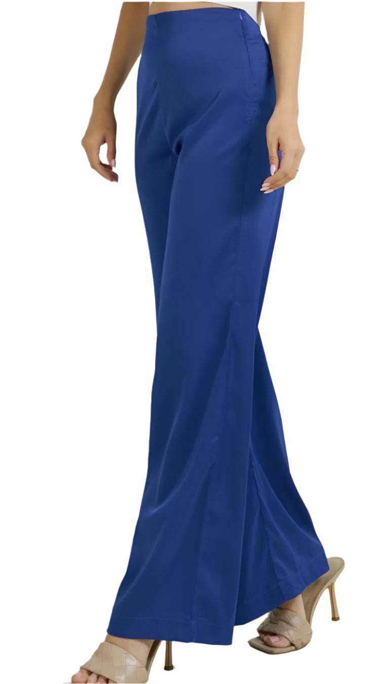 The Satin High Waisted Dressy Pants